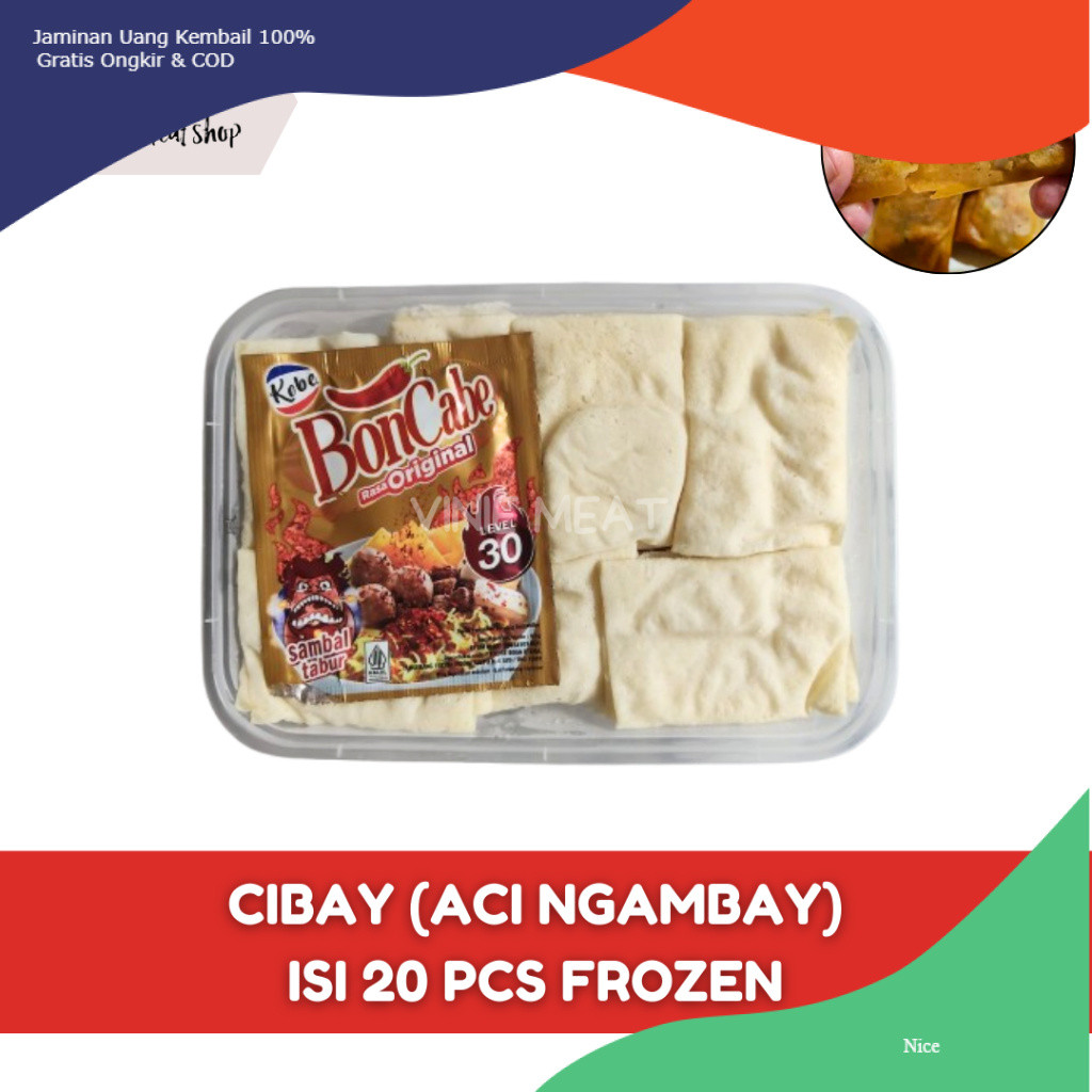 Cibay Cireng Ngambay Isi 20 Pcs | Frozen - Amanda Frozen Food