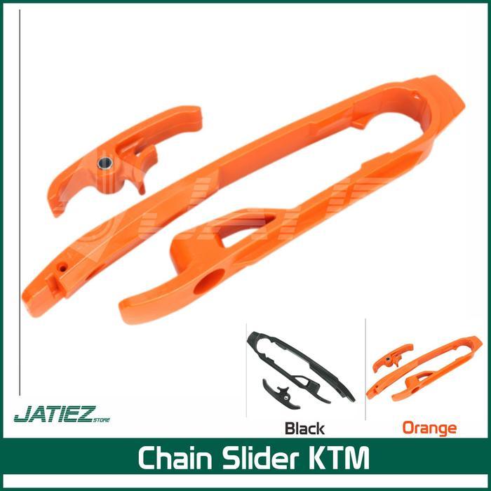 CHAIN Guide Slider Kit KTM - Karet Tensioner Rantai Roda Set KTM Husqv - Chain Slider, Orange