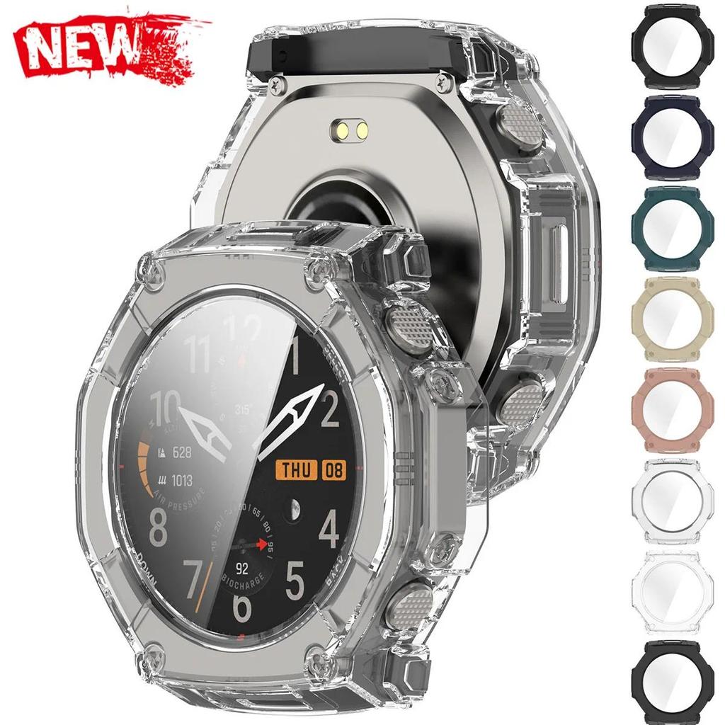 PC Cover+Tempered Glass for Amazfit T-rex Ultra 2 Protective Case+Glass for T-rex Ultra 2 Full Cover