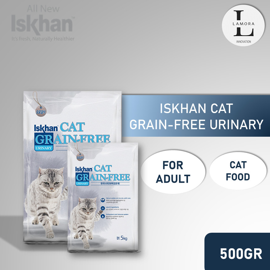 ORIGINAL CAT FOOD | Iskhan Cat Grain-Free Urinary Care 500GR Kemasan Repack
