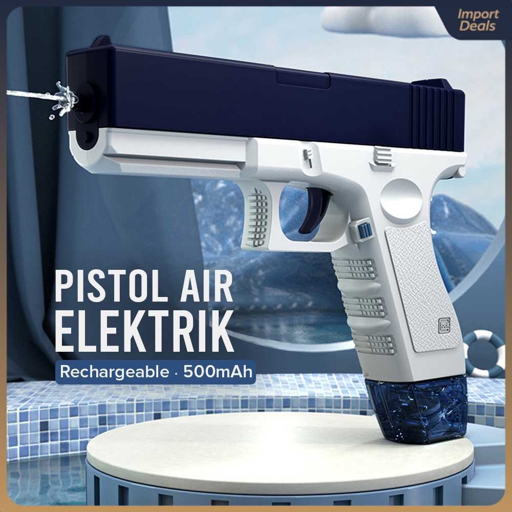 Pistol Air Mainan Elektrik Water Gun Rechargeable 500mAh - 518-2