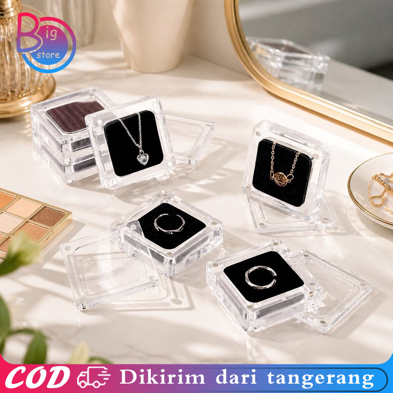 Kotak Magnet Display Perhiasan Akrilik Premium Untuk Toko Emas Perak Diamond Permata