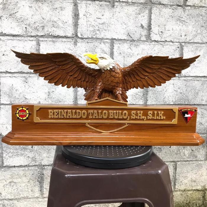Papan nama meja ukiran / papan nama meja custom / papan nama meja-leluhurart-