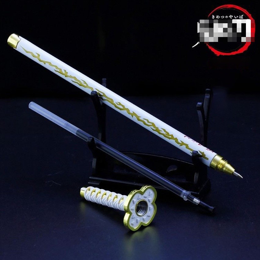 20cm Pulpen Pedang Sword Pen Zenitsu Anime Demon Slayer Kimetsu No Yaiba Pulpen Pedang Sword Pen Zen