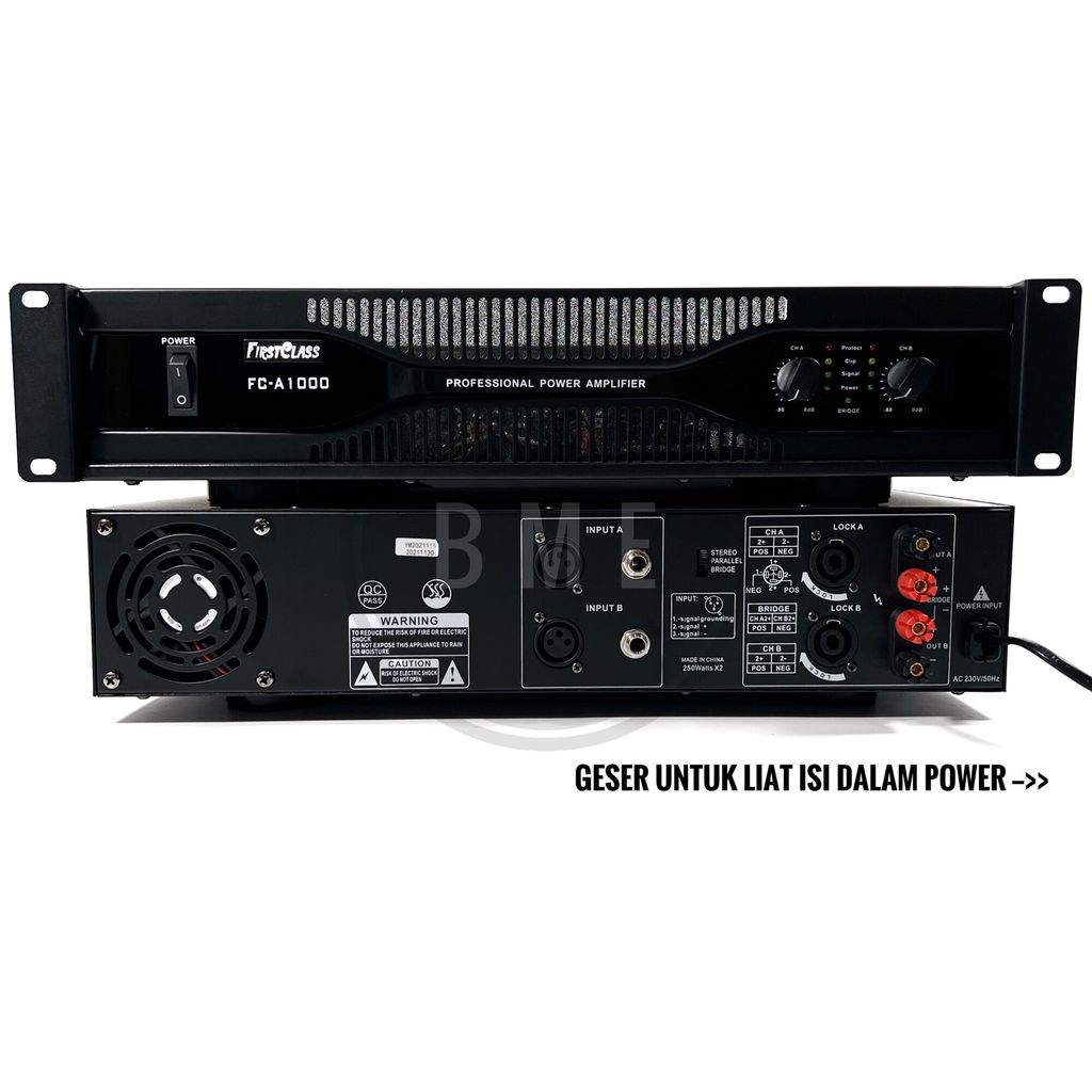 POWER AMPLIFIER FIRSTCLASS FC A1000 AMPLI FC A 1000 FCA1000 ORIGINAL