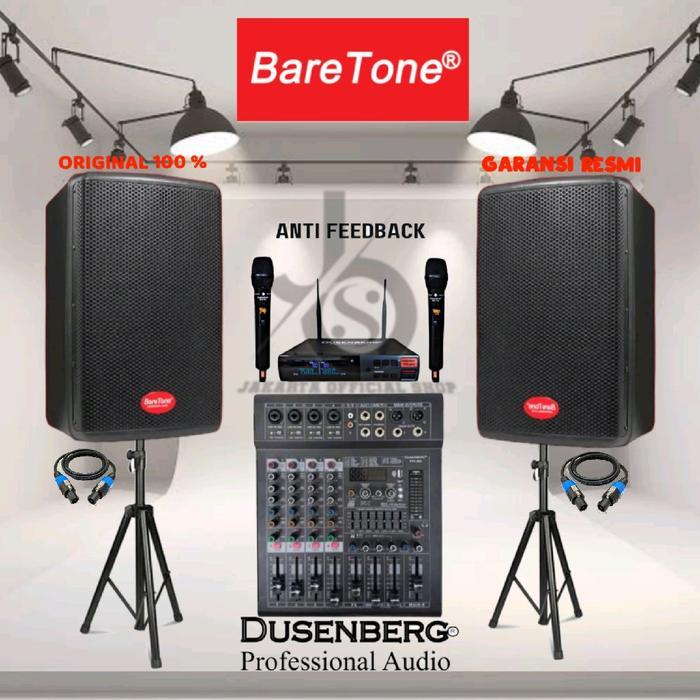Promo murah paket sound system karaoke live musik speaker 10 inch baretone MAX 10 HW original power 