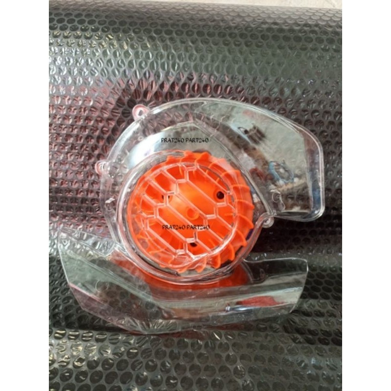 Cover  kipas transparan plus kipas warna untuk Mio m3 125 Soul GT