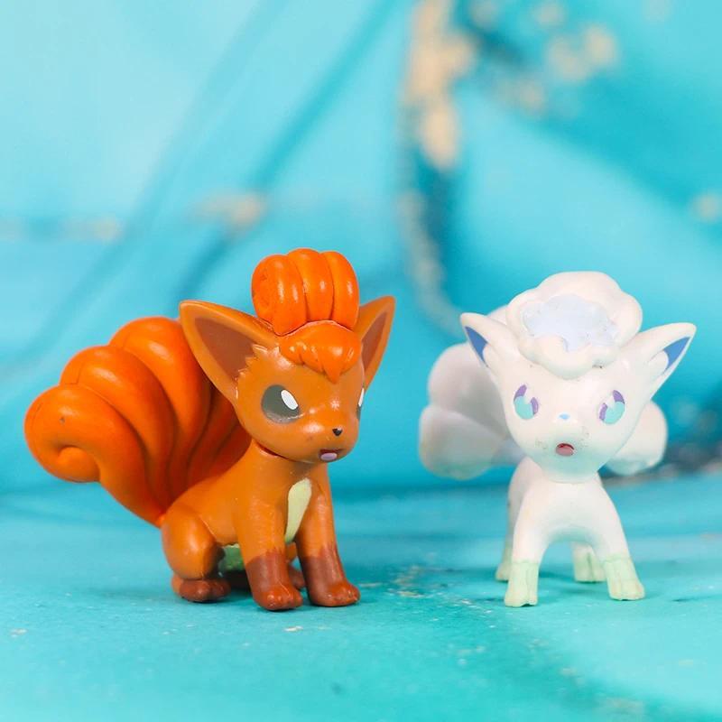 WCT Pokemon Fire Vulpix Ice Vulpix Figure Model Collection Toy For Fans Festival Gift