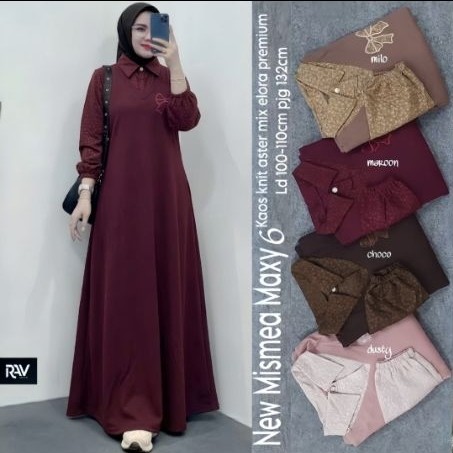 Gamis Wanita Rayon Twill Full Kancing Polos