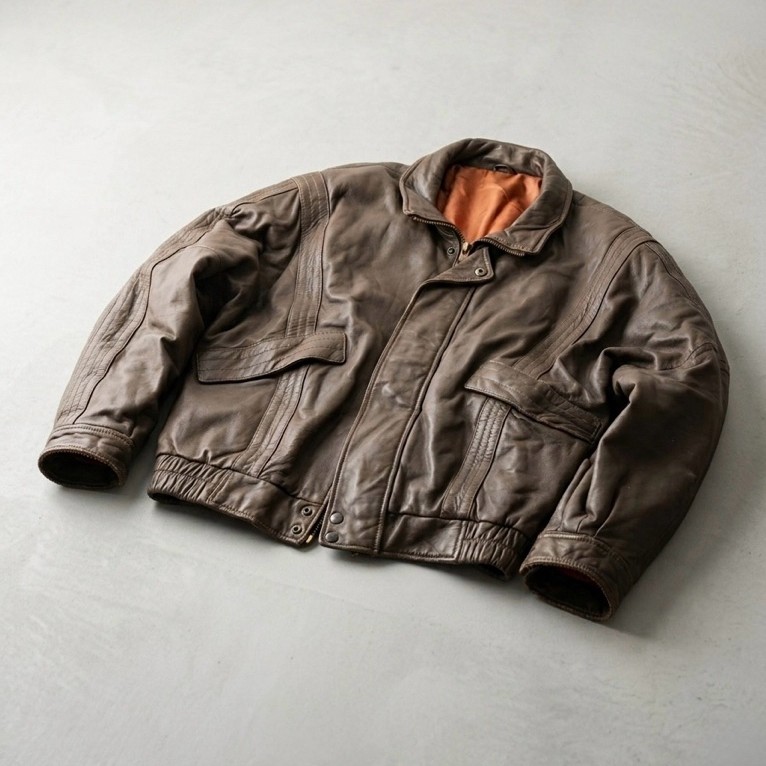 Vintage Japanese Sheepskin Leather Jacket