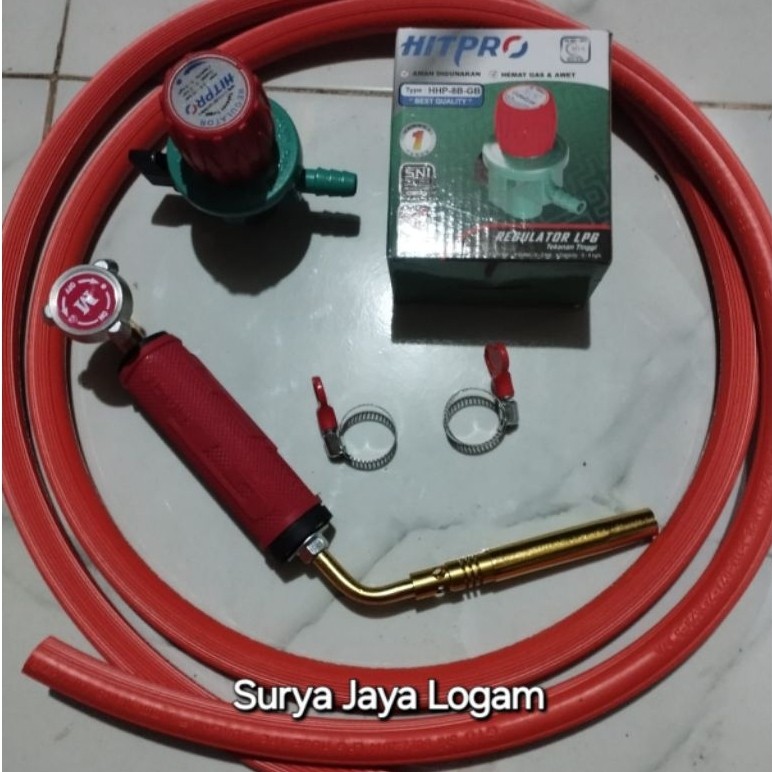 gas torch blow torch blower heating atau alat las ringan lebur logam emas dan patri