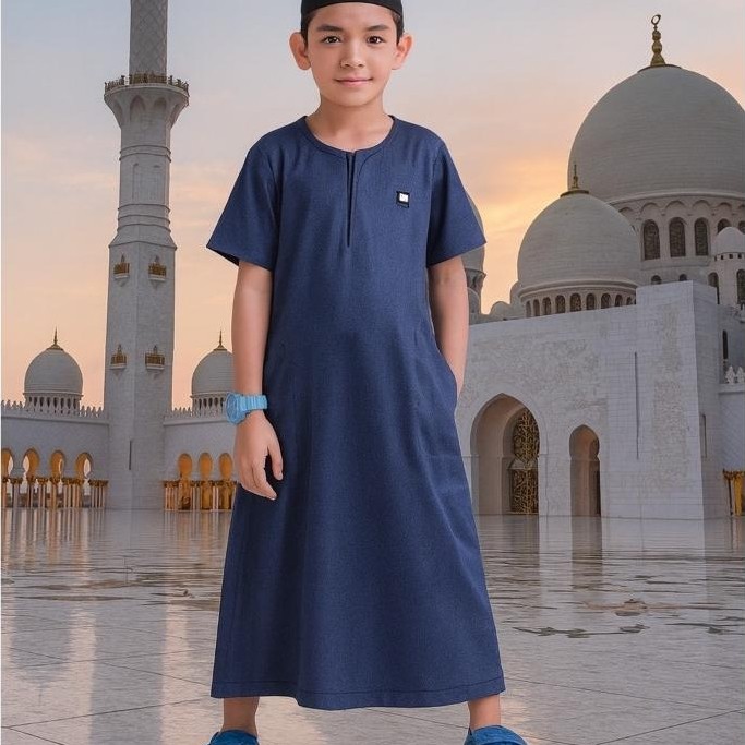 RECOMMENDED GAMIS JUBAH OBLONG ANAK LAKI LAKI ROSAL / BAJU MUSLIM KOKO SHOLAT ANAK ANAK MURAH MAKASS