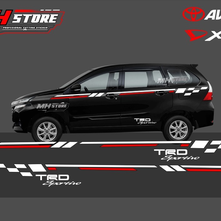 stiker mobil xenia avanza modifikasi variasi stiker mobil avanza costum decal
