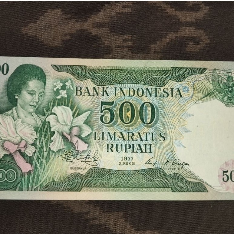 uang kertas kuno 500 rupiah konde