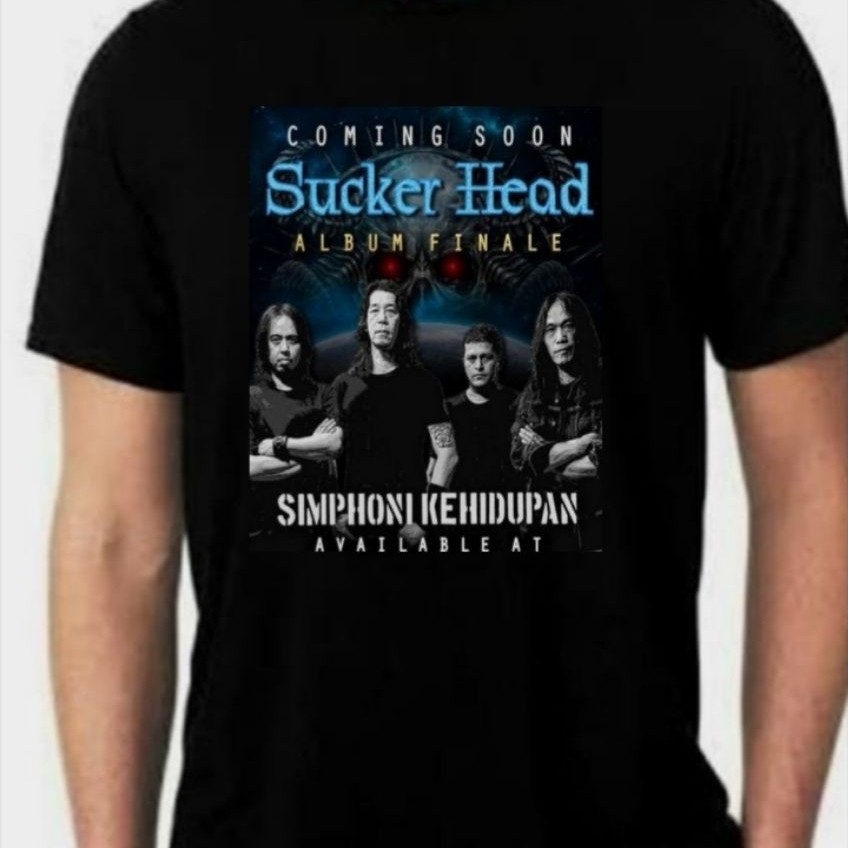 kaos band sucker head,oasis monocrom guns n roses axl roses