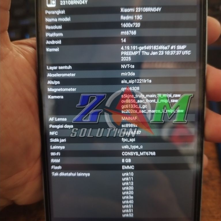 Mesin Redmi 13c Normal Ori Ram 8+4Gb/256Gb Segelan