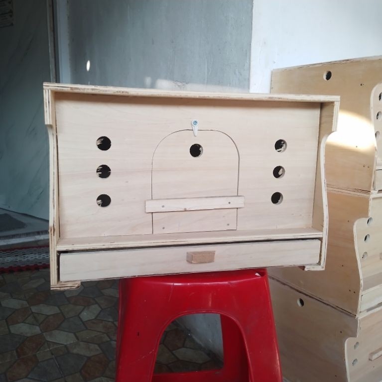 kandang merpati gupon bahan triplek 9mm ukuran 35x25x22