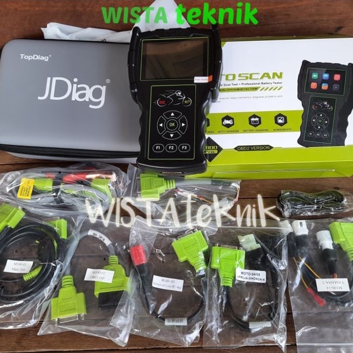 JDIAG M100 PRO Scanner Motor injeksi sepeda motor obd1 dan obd2 - Sayap Motor