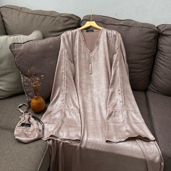 MUKENA TRAVEL ABAYA SHOLAT ABAYA TURKI Jemaa Glow By Siska Ingrat