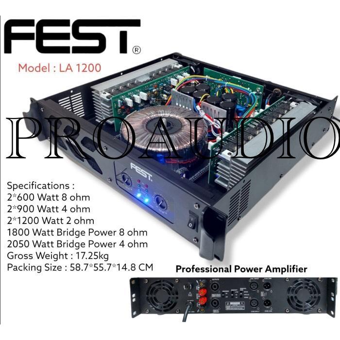 Power Amplifier FEST LA1200 original La1200 La-1200