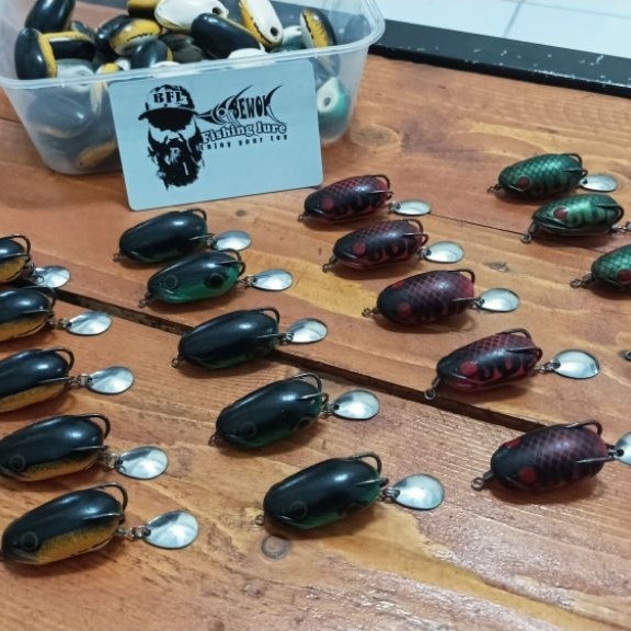 Soft Frog Snake Hade Model Kepala Tomman (Hand Made UYE LURE)