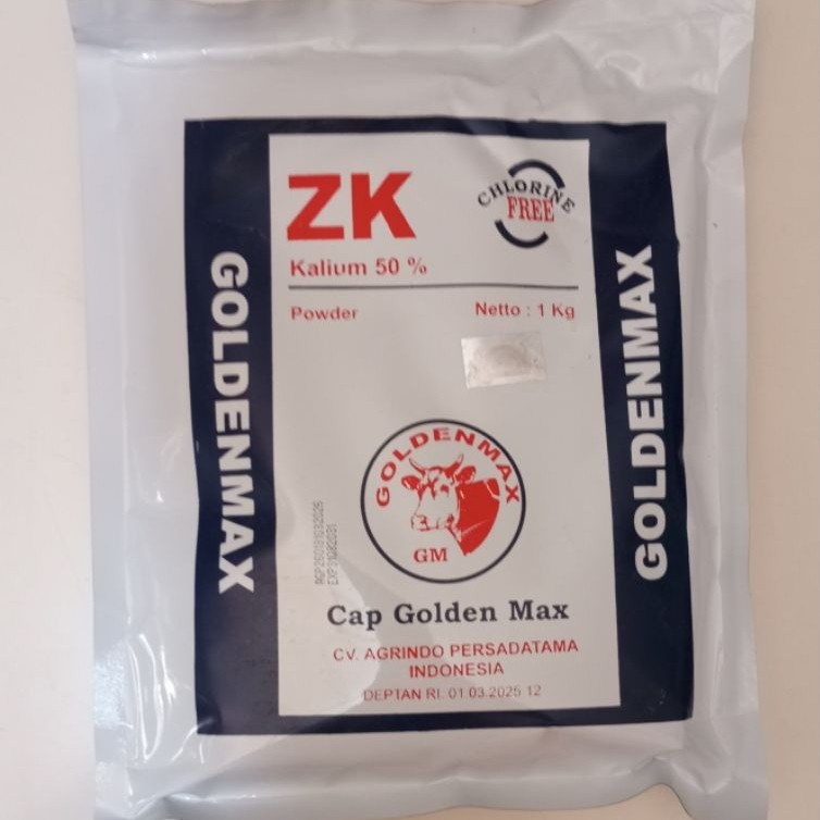 Pupuk ZK Goldenmax / Kalium 50 % - Kemasan 1 Kg