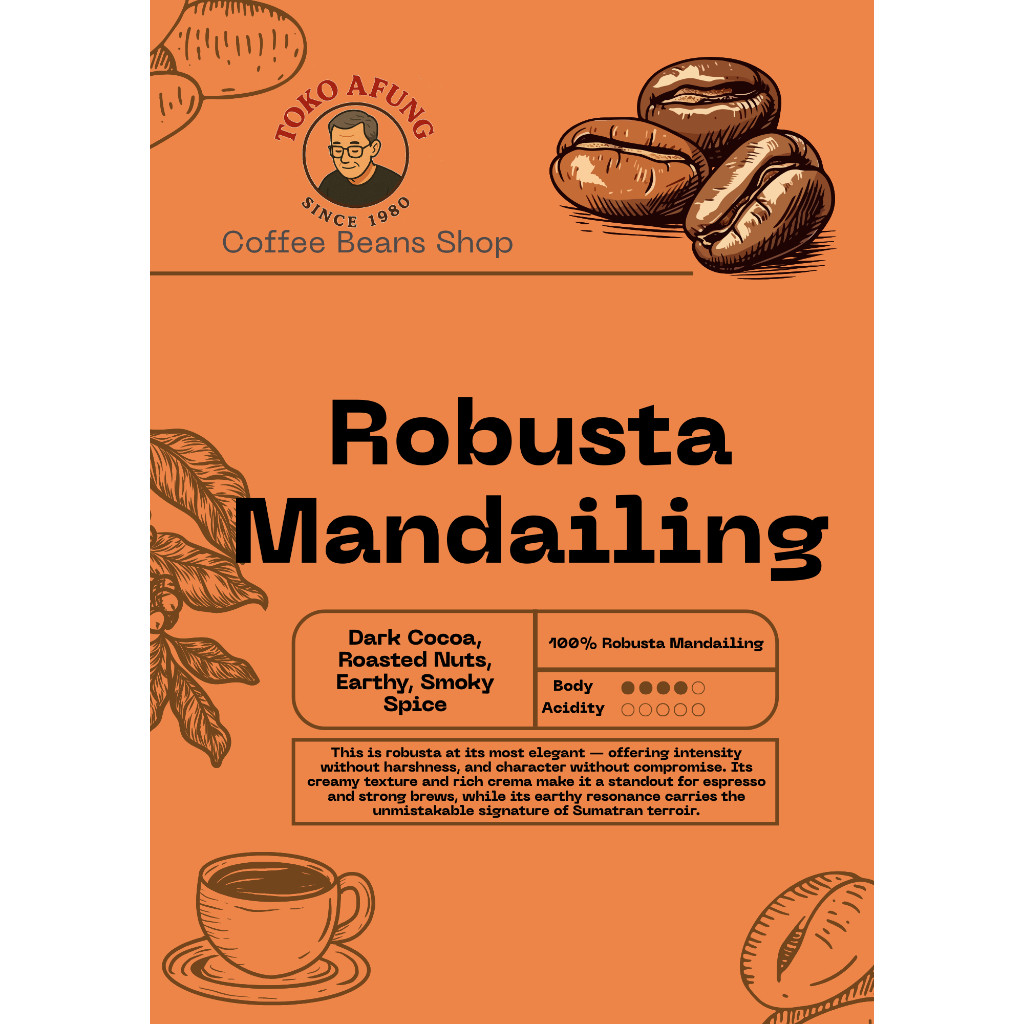 Kopi Robusta Mandailing - Toko Afung