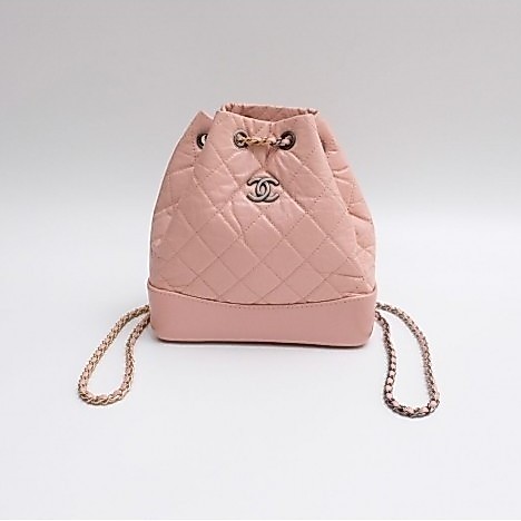 Very Good Condition Chanel Gabrielle Backpack LIGHT PINK