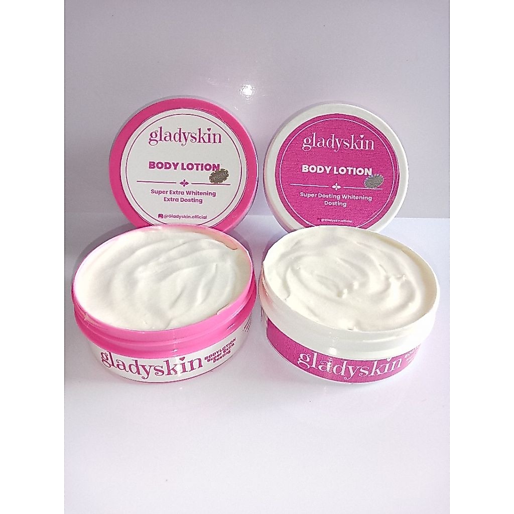 Gladyskin Body Dosting Lotion Badan Pencerah Kulit dengan Dua Varian Dosting dan Extra Dosting & Ext
