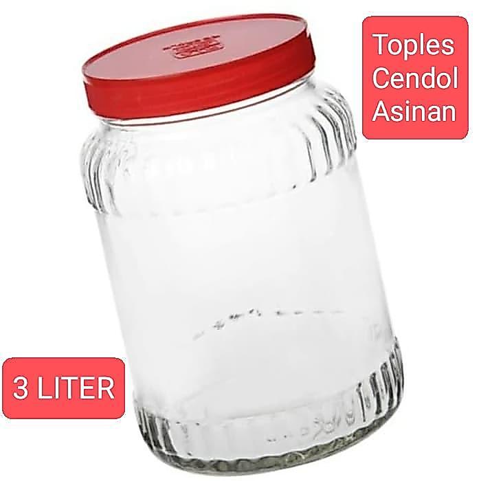 Toples Cendol 3L/ Toples Beling Kaca/ Toples Jadul/ Toples Es Campur