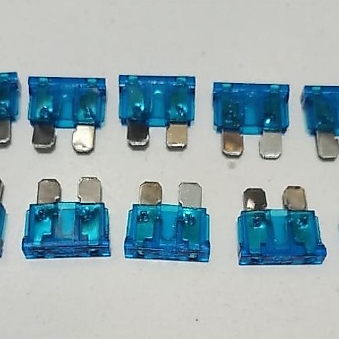 10PC Sekring 15 Amper Sikring Gepeng Fuse Mini 15amper