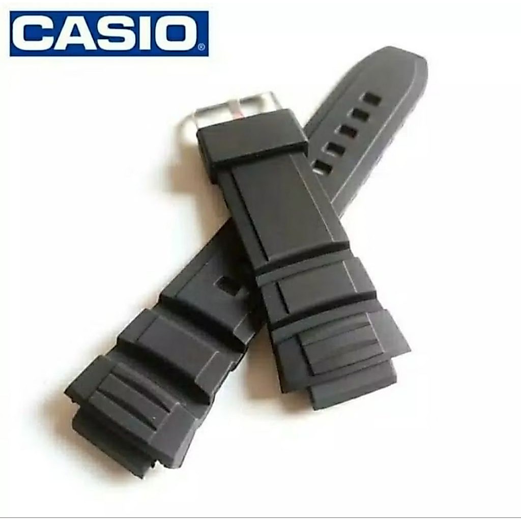 Strap Jam Tangan CASIO W-S220 W S220 Tali Hitam Black