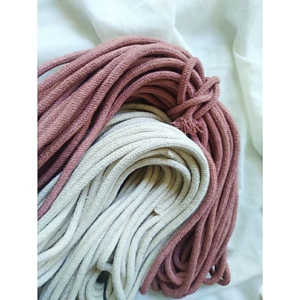 Tali Tambang Katun Braided Warna | Tali Katun Kepang 5mm & 8mm