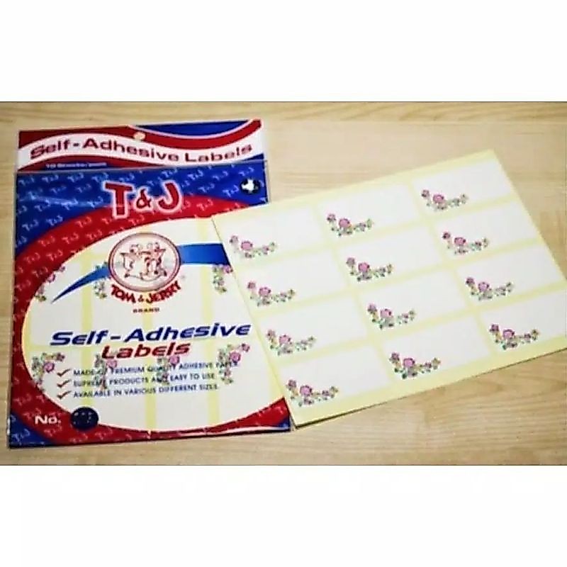 Label Undangan T&J 103 Motif Bunga 121M Sticker Label T&J Motif Bunga 103M Label 121M Motif Bunga