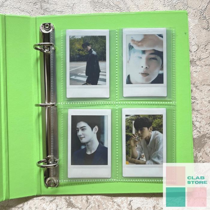 Binder Bambi 3 ring A5 photocard Kpop album collection Foto - Fluoro Green