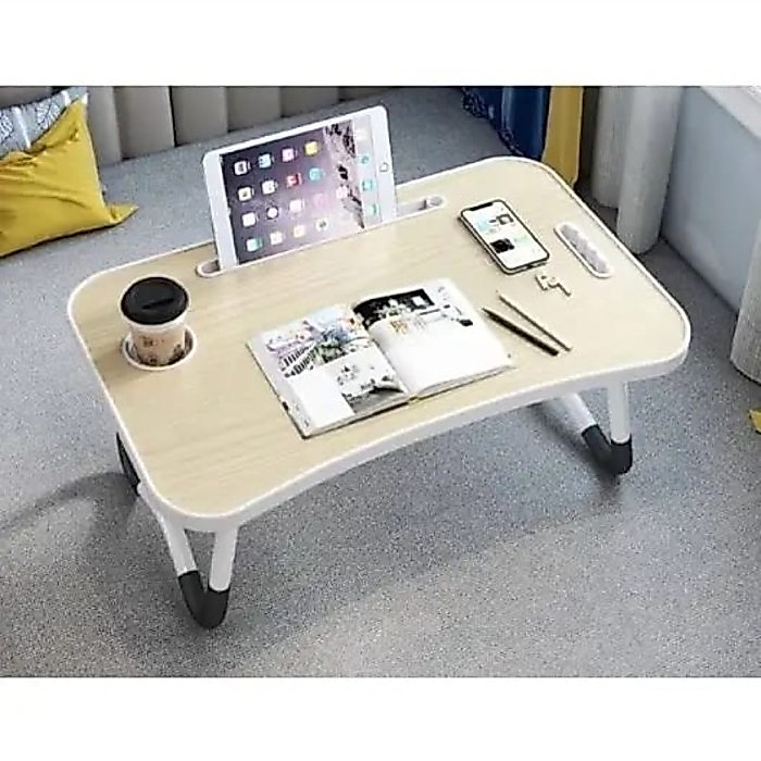 Meja Laptop Lipat Serbaguna / Meja Lipat Sederhana - Cokelat