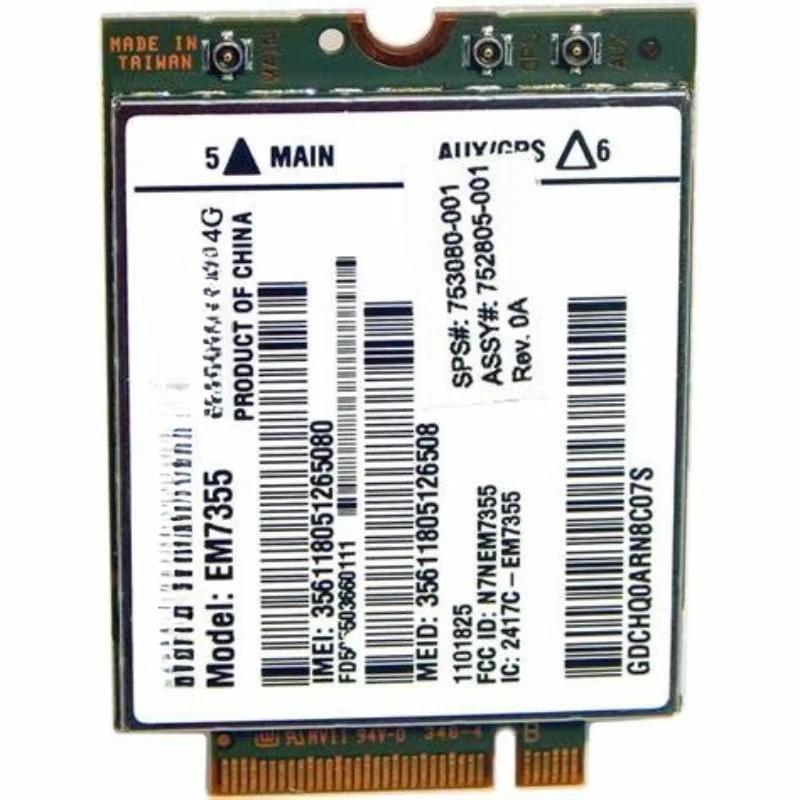 Card for HP LT4111 EM7355 Gobi5000 WWAN 4G LTE 753080005 for HP EliteBook 820 840 850 G1