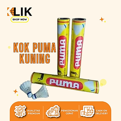 Shuttlecock / kok puma kuning ORIGINAL