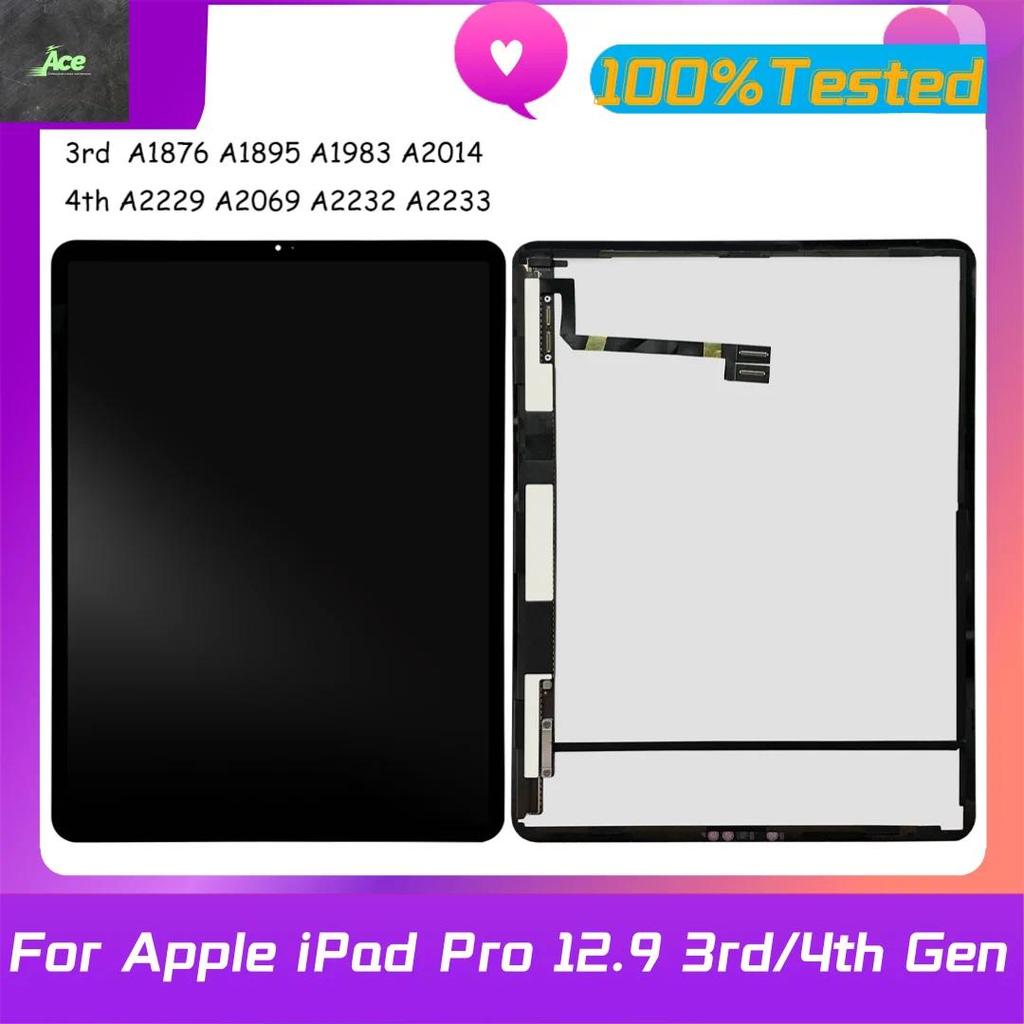 Original 12.9'' splay Lcd For iPad Pro 12.9 3rd 4th Gen A1876 A1895 A1983 A2014 A2229 Tou Screen Ass