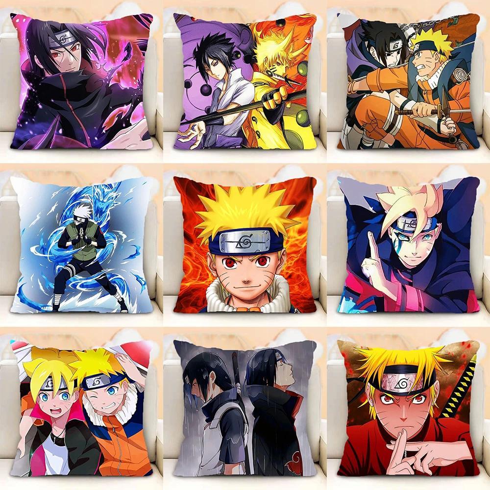 Sarung Bantal Karakter Anime Naruto: Selami Dunia NinjaHadiah dekorasi periferal anime