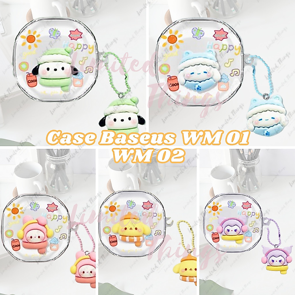 SOFT CASE Baseus WM01 WM02 WM 01 WM 02 Case Character Bluetooth Wireless