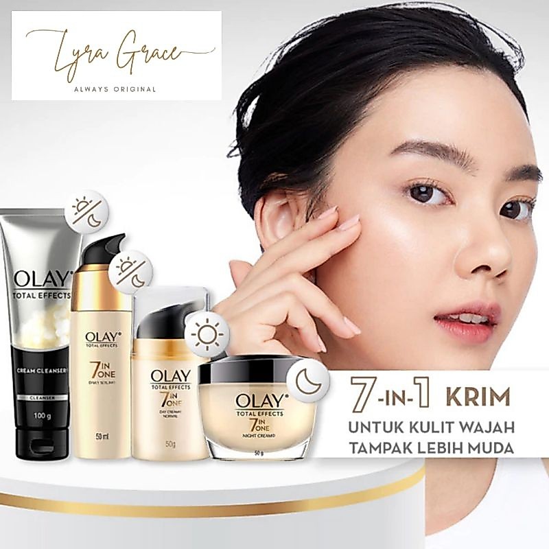 (FREE GIFT RANDOM - EXPIRED DATE 2029) Olay Total Effect 7 in 1 Paket Lengkap Olay Total Effect 7 in