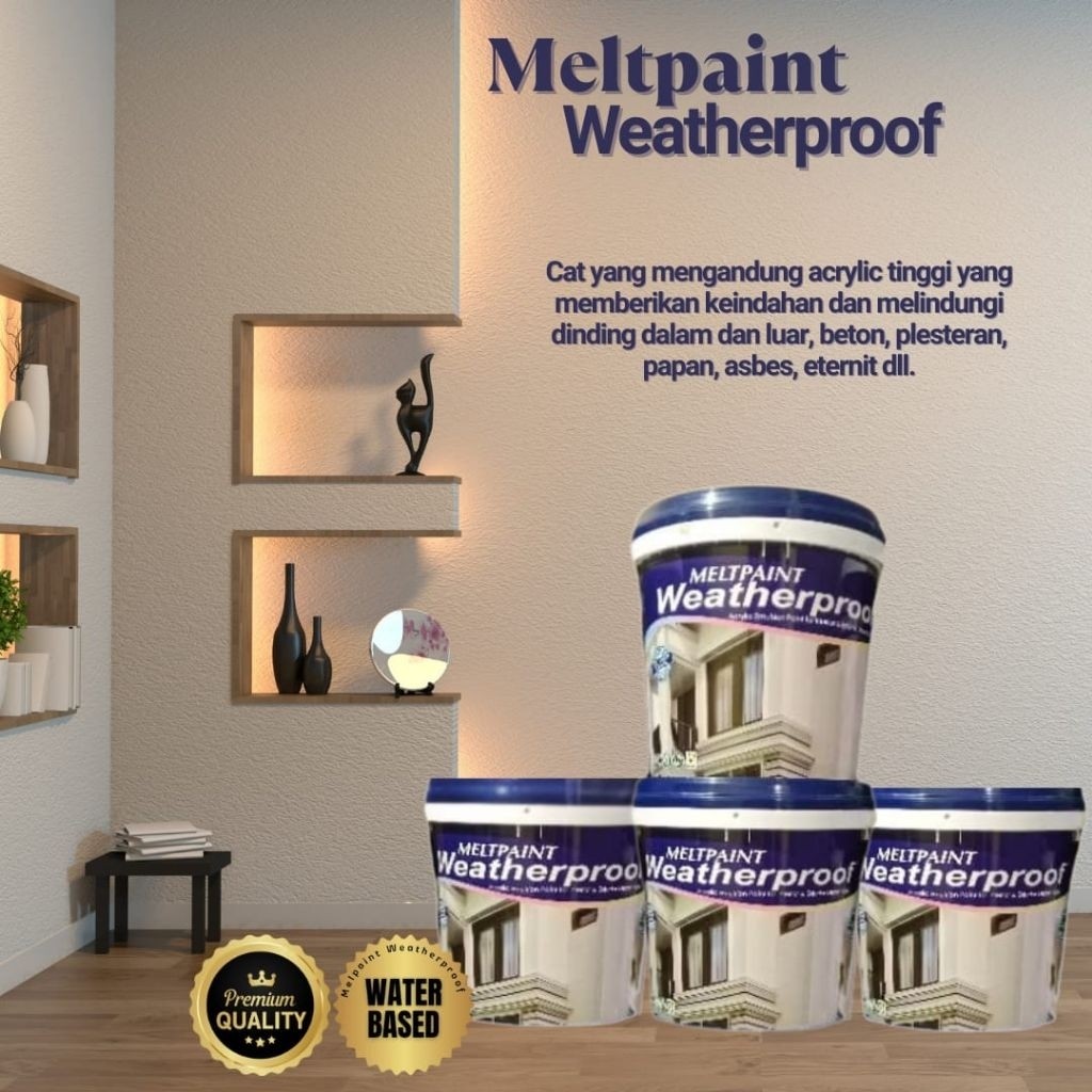 Melpaint Cat Tembok 20kg Weatherproof Semua Warna