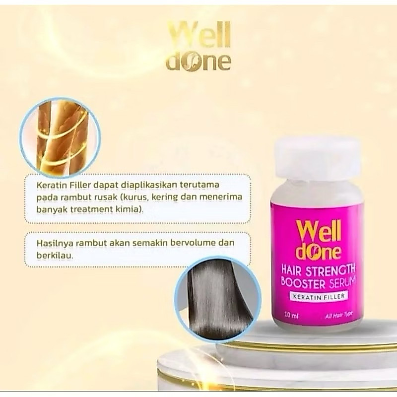 Well done booster serum keratin filler
