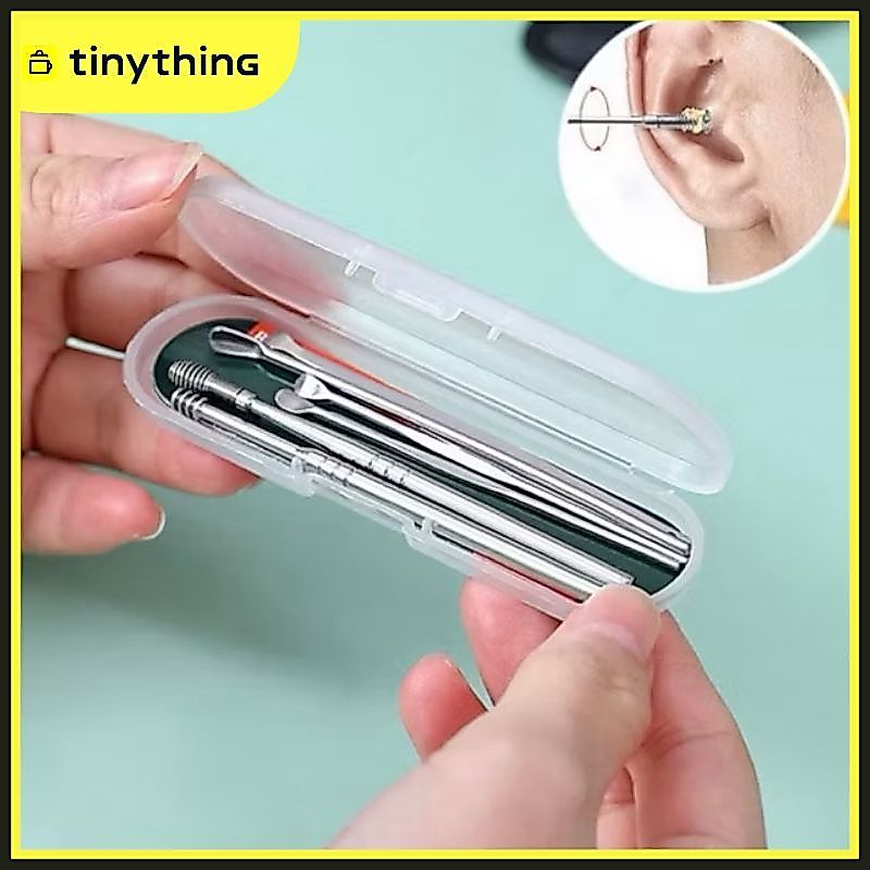 Alat Korek Kuping Pembersih Telinga Set 6 PCS Alat Pembersih Telinga Murah / Pembersih Kuping Set / 