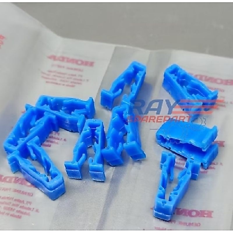 klip bemper motor biru universal