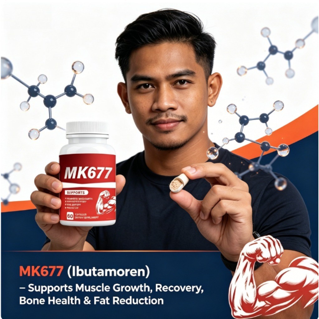 MK677 Ibutamoren – Pertumbuhan Otot, Pemulihan Cepat & Dukungan Tulang, 60 Kapsul LY41733