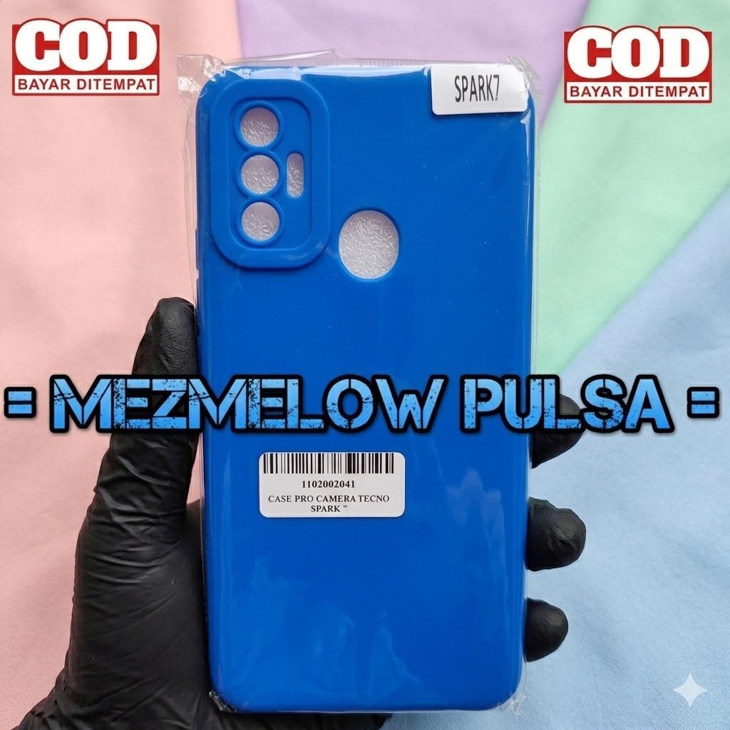 Casing Pelindung Kamera TPU Caseng Softcase Tecno Spark 7 biasa