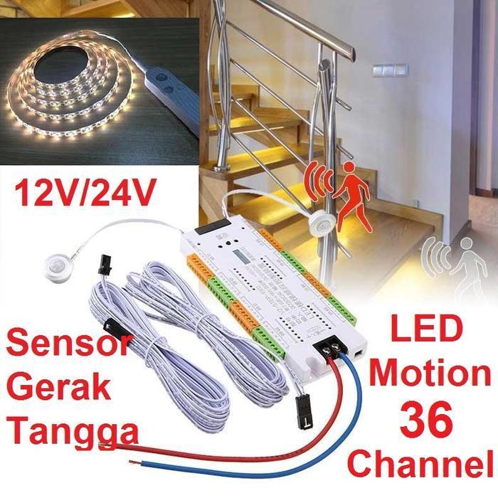 LED Motion Sensor Lampu Strip Sensor Gerak Tangga LED Fleksibel