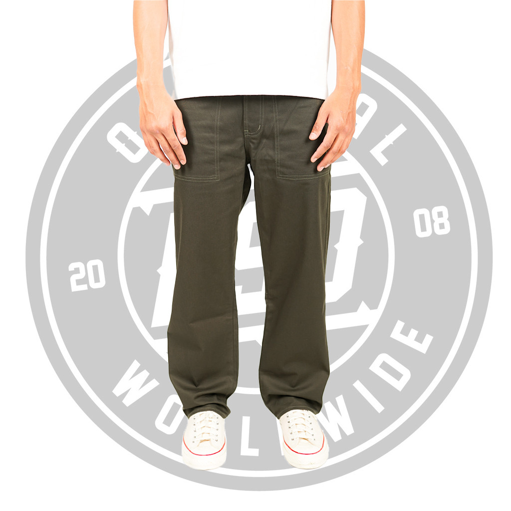 Peter Says Denim Fatigue Pants - Patrol Olive
